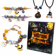 Halloween calendar, bracelets and necklaces